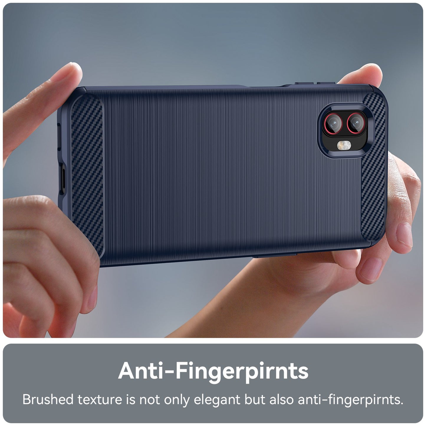 For Samsung Galaxy Xcover6 Pro 5G/Xcover Pro 2 5G Anti-drop TPU Phone Case Carbon Fiber Texture Brushed Surface Wear-resistant Cover