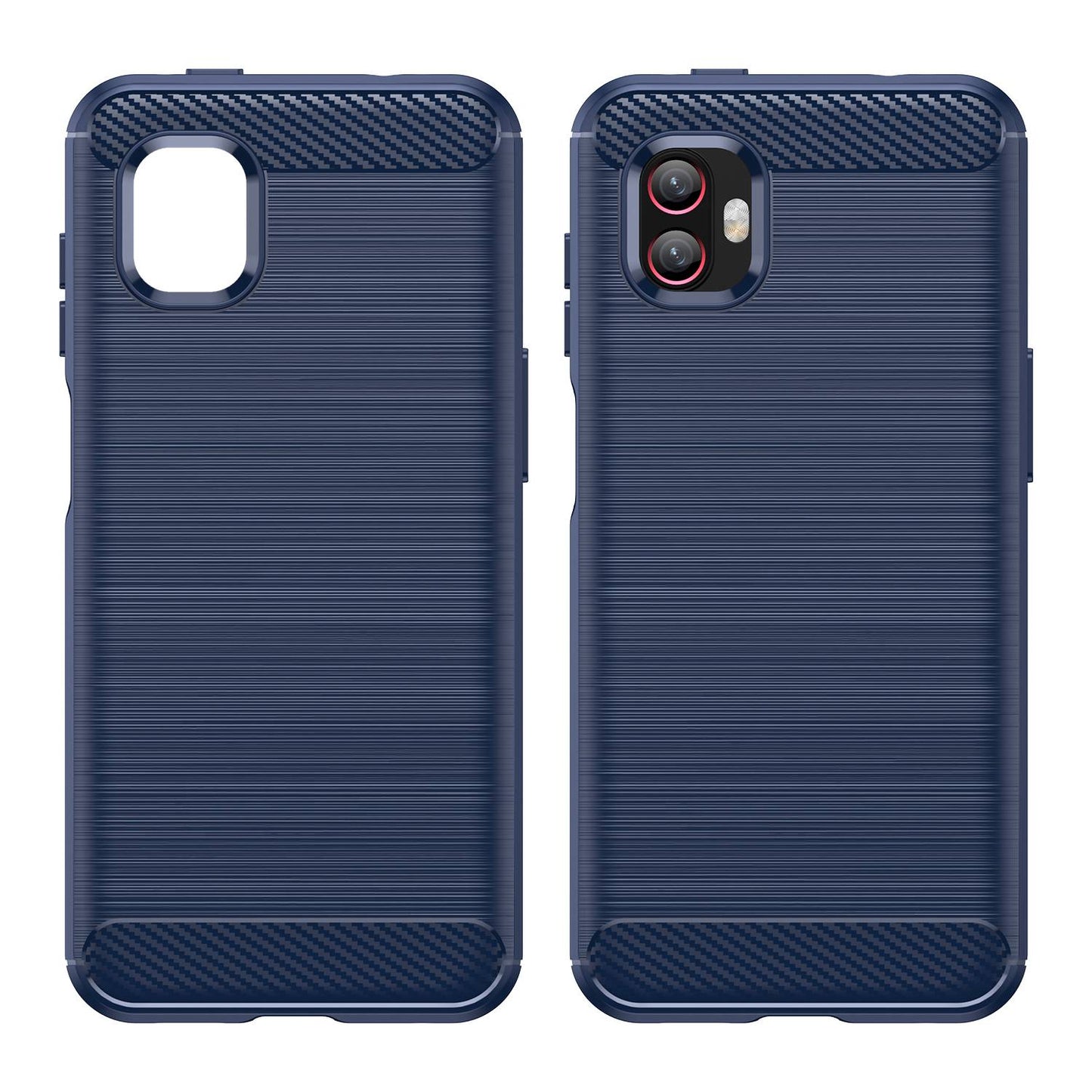 For Samsung Galaxy Xcover6 Pro 5G/Xcover Pro 2 5G Anti-drop TPU Phone Case Carbon Fiber Texture Brushed Surface Wear-resistant Cover