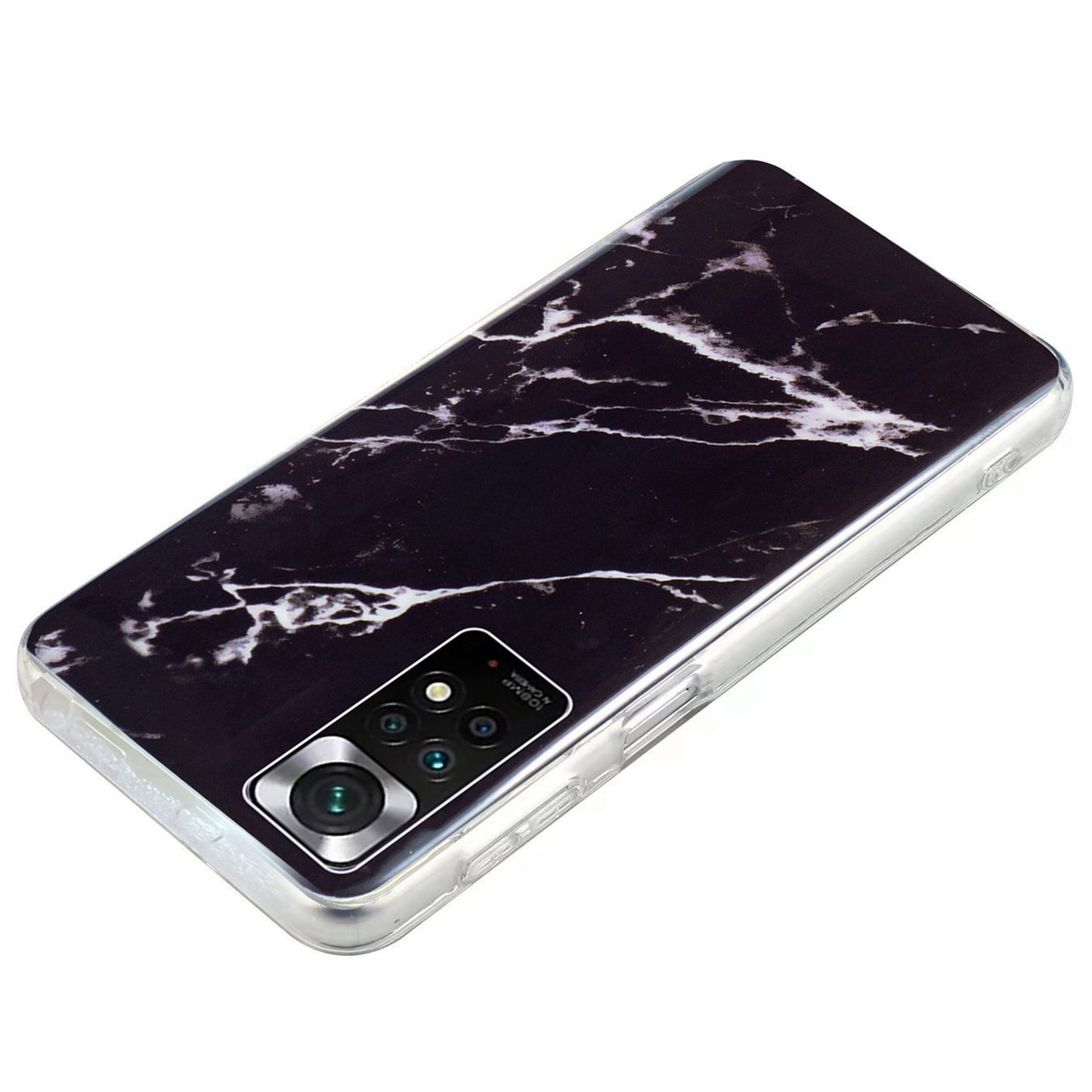 For Xiaomi Redmi Note 11 4G (Qualcomm)/Note 11S 4G IMD Marble Pattern Mobile Phone Cover Flexible TPU Drop-proof Case