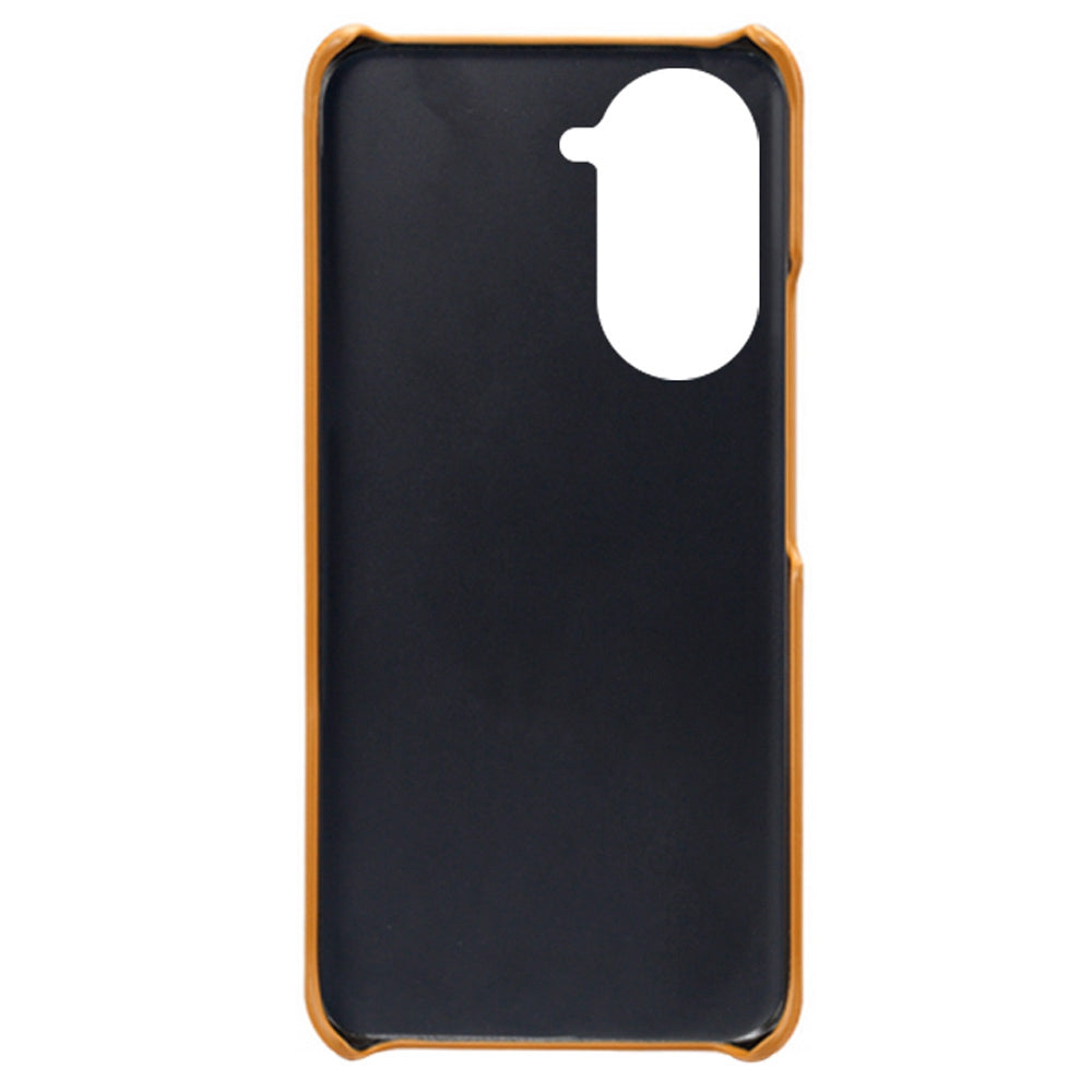 For Huawei nova 10 4G Anti-shock Dual Card Slots Holder Protective Case PU Leather Coated Hard PC Phone Shell