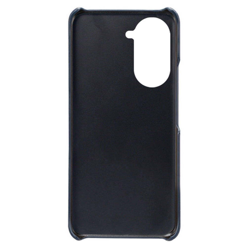 For Huawei nova 10 Pro 4G Dual Card Slots Holder Well-protected Case PU Leather Coated Hard PC Anti-shock Phone Shell