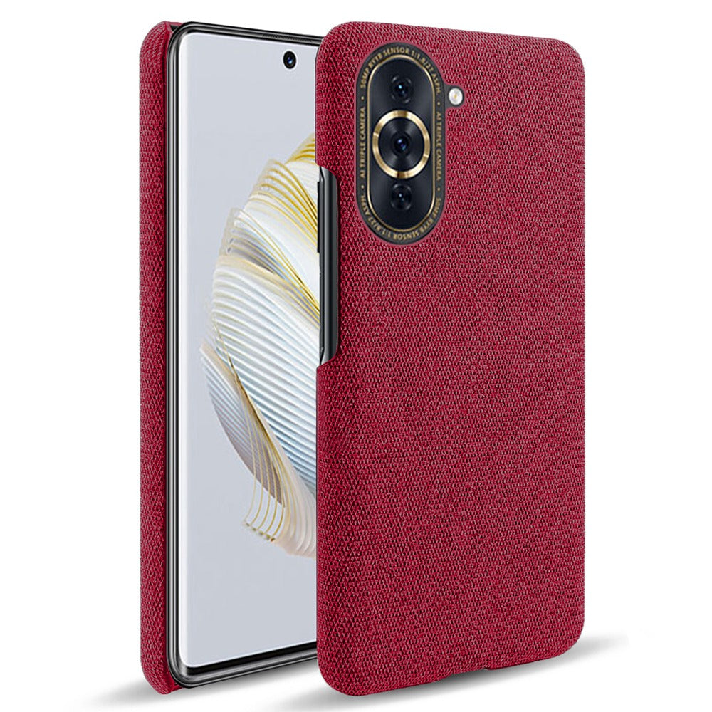 For Huawei nova 10 4G Lightweight Phone Case Solid Color Cloth Fabric Drop-proof Phone Cover