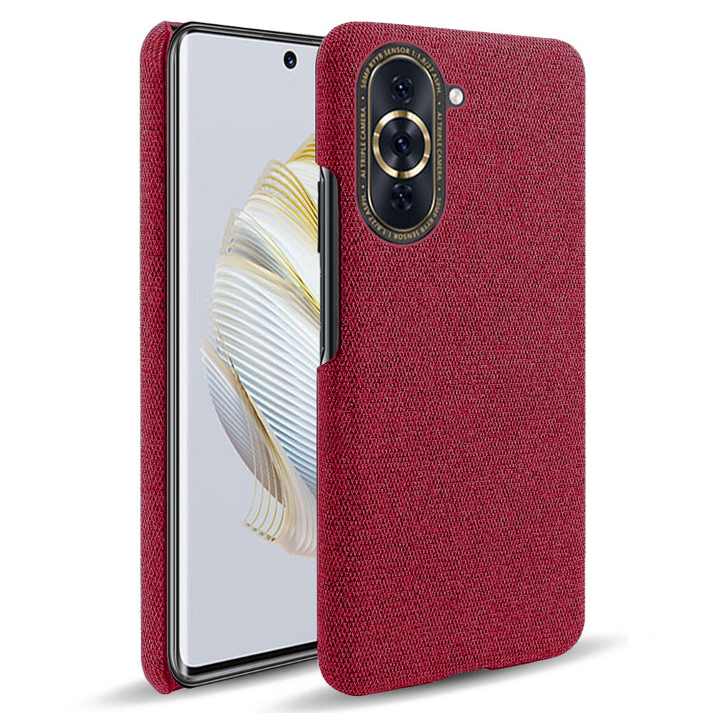 For Huawei nova 10 Pro 4G Solid Color Phone Case Scratch-resistant Cloth Texture Protective Cover
