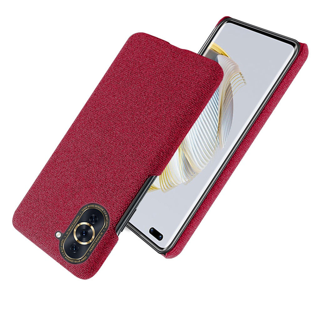 For Huawei nova 10 Pro 4G Solid Color Phone Case Scratch-resistant Cloth Texture Protective Cover
