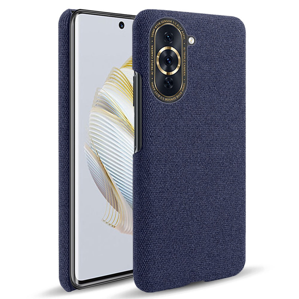 For Huawei nova 10 Pro 4G Solid Color Phone Case Scratch-resistant Cloth Texture Protective Cover