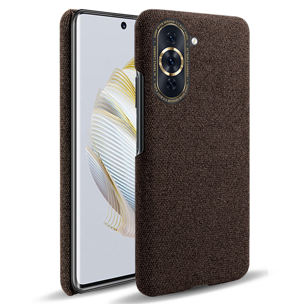 For Huawei nova 10 Pro 4G Solid Color Phone Case Scratch-resistant Cloth Texture Protective Cover