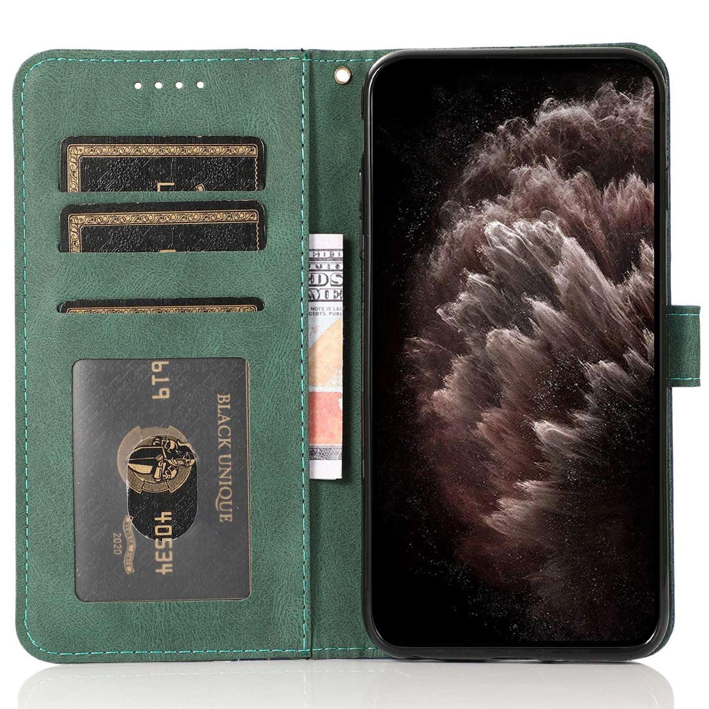 For Xiaomi Poco M4 Pro 4G Color Splicing Phone Full-protection Cover Flip Stand Wallet PU Leather Case with Wrist Strap