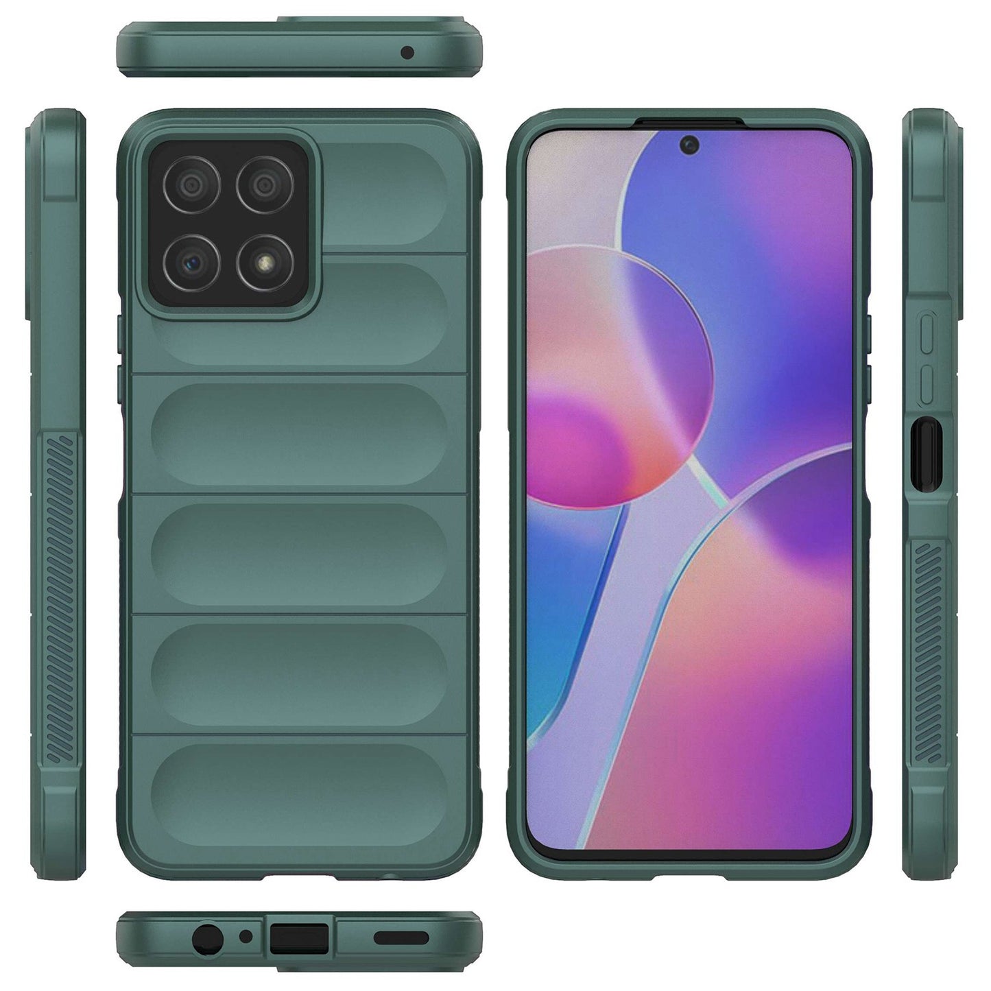 For Honor X8 / X30i Rugged Back Cover Anti-fall Protection Flexible TPU Phone Case