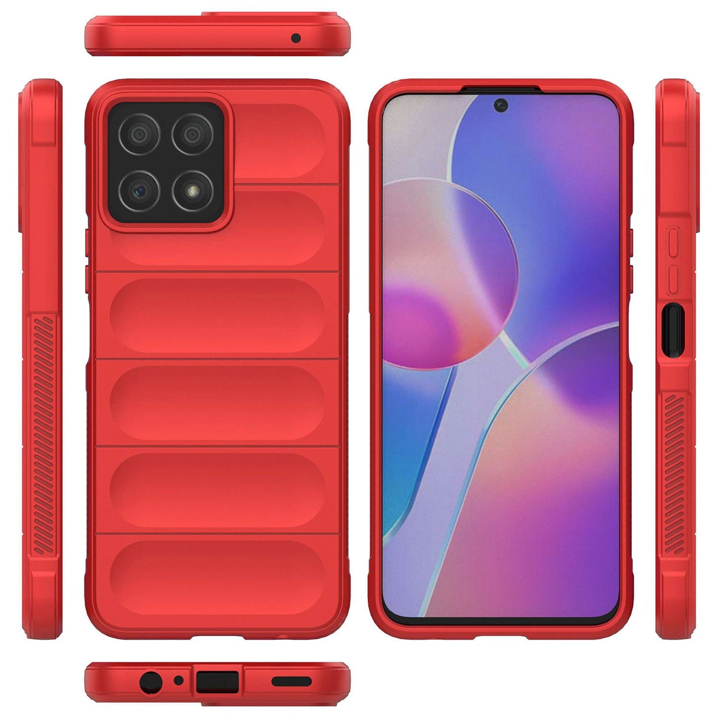 For Honor X8 / X30i Rugged Back Cover Anti-fall Protection Flexible TPU Phone Case