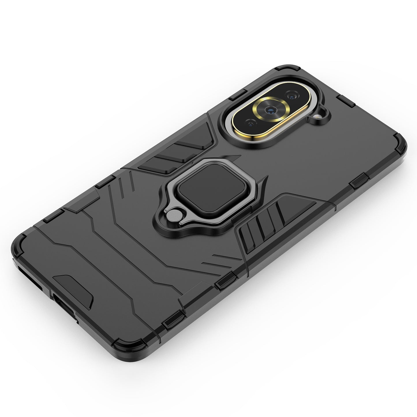 For Huawei nova 10 Pro 4G Ring Holder Kickstand Phone Case Well-protected PC + TPU Protective Cover