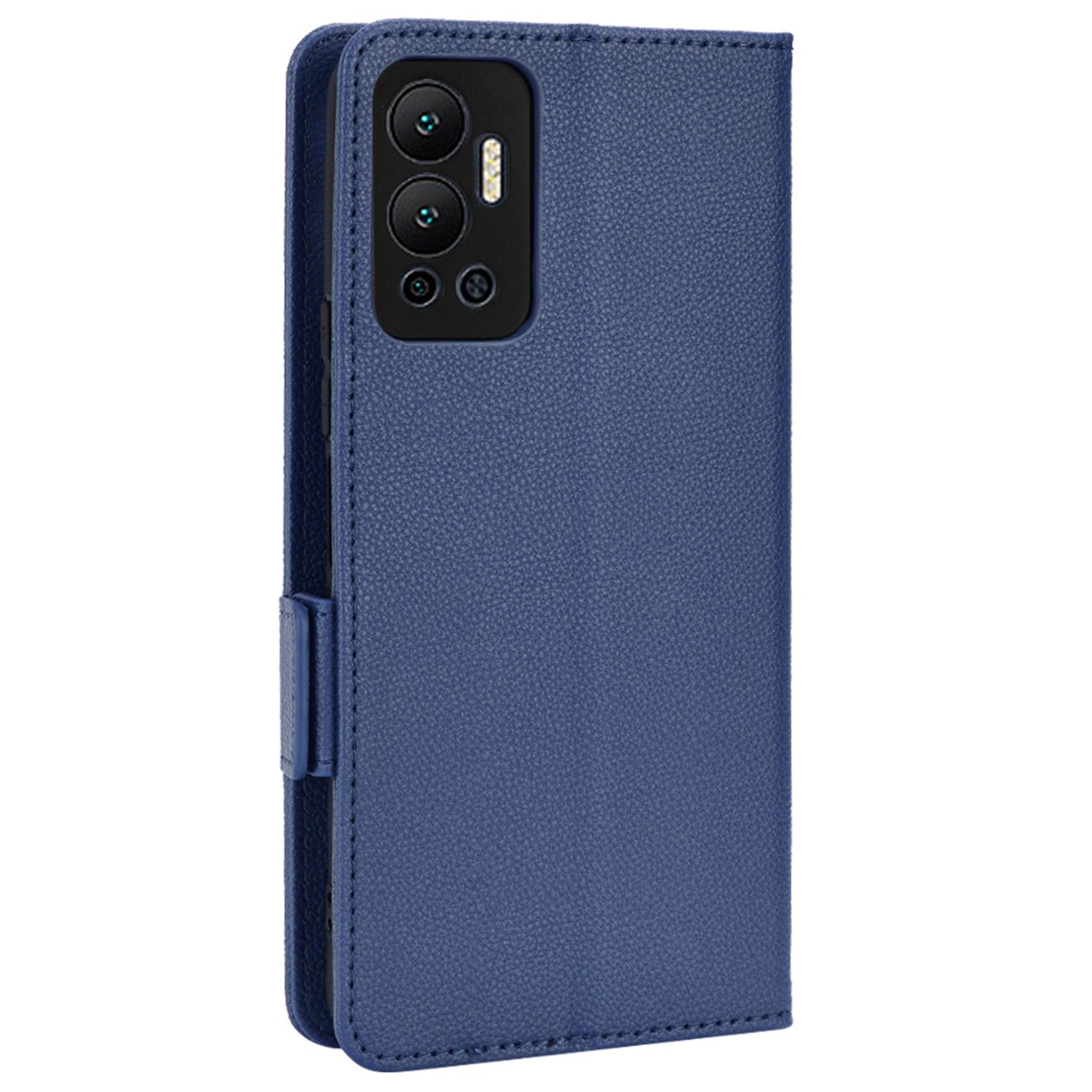 For Infinix Hot 12 4G (X6817) Overall Protection PU Leather Litchi Texture Phone Case Stand Wallet Magnetic Clasp Cover