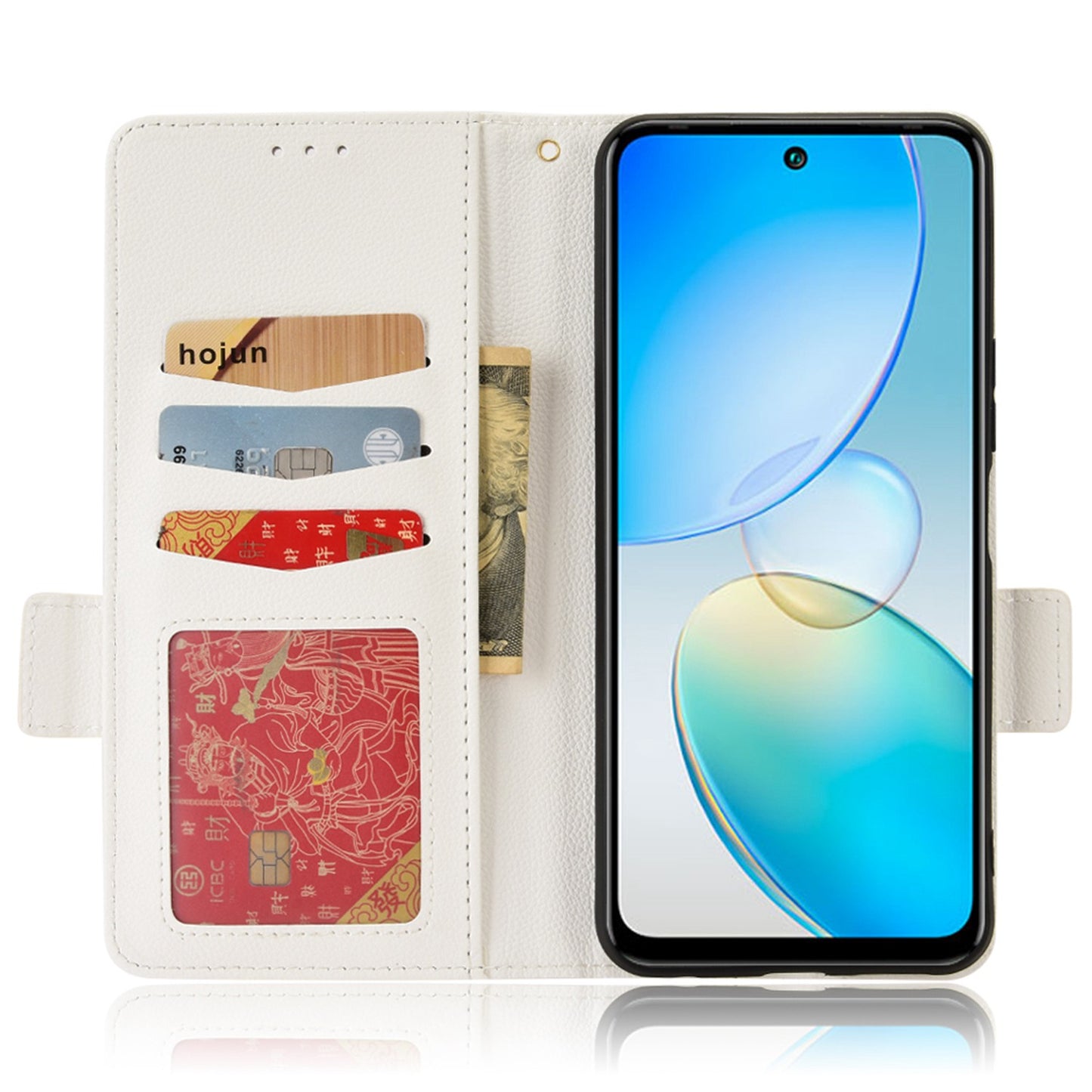For Infinix Hot 12 4G (X6817) Overall Protection PU Leather Litchi Texture Phone Case Stand Wallet Magnetic Clasp Cover