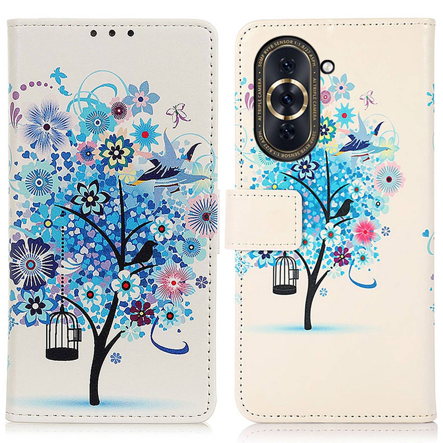 For Huawei nova 10 Pro 4G PU Leather Wallet Stand Case Pattern Printing Magnetic Closure Cover