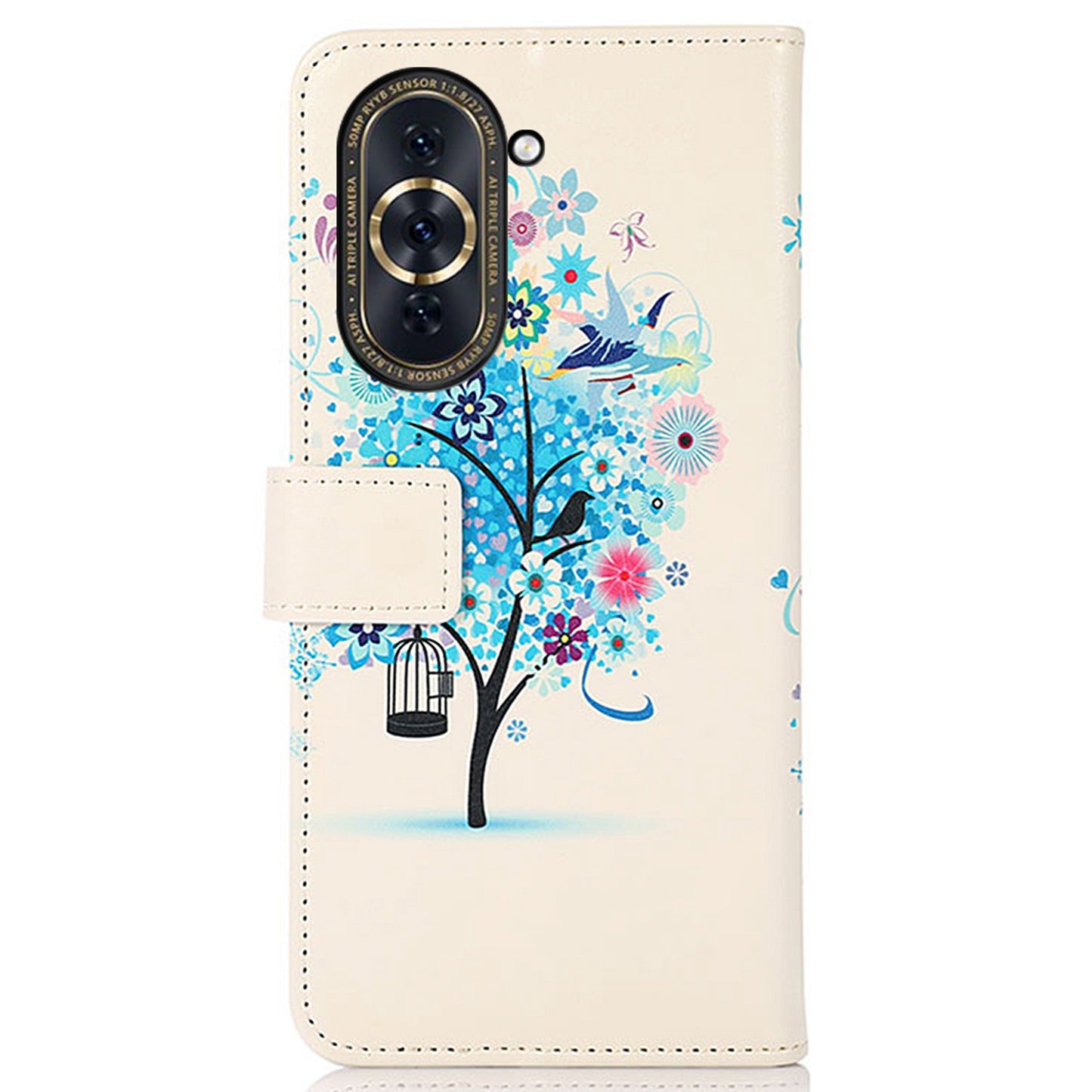 For Huawei nova 10 Pro 4G PU Leather Wallet Stand Case Pattern Printing Magnetic Closure Cover