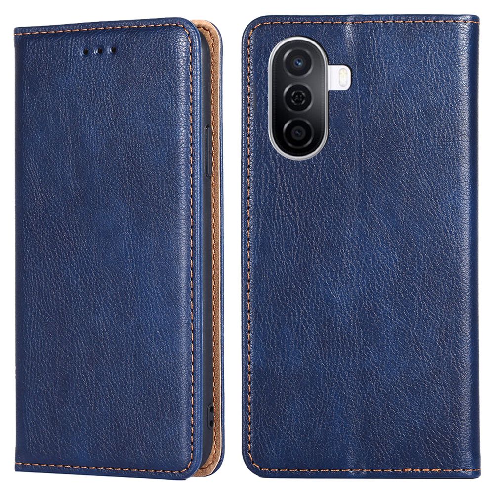 For Huawei Enjoy 50 / nova Y70 4G / nova Y70 Plus 4G Magnetic Absorption Phone Case PU Leather Stand Wallet Shell Protector