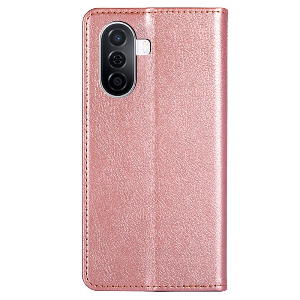 For Huawei Enjoy 50 / nova Y70 4G / nova Y70 Plus 4G Magnetic Absorption Phone Case PU Leather Stand Wallet Shell Protector