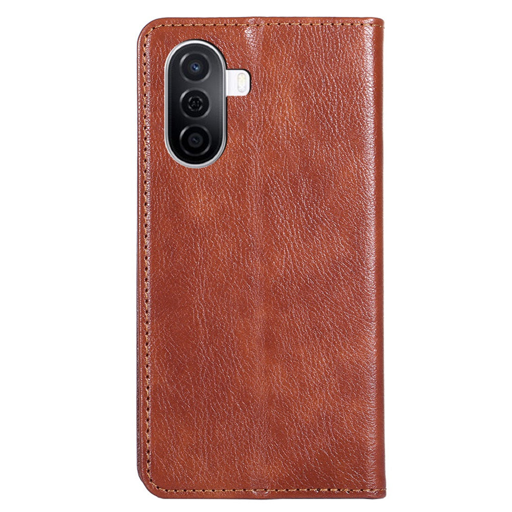 For Huawei Enjoy 50 / nova Y70 4G / nova Y70 Plus 4G Magnetic Absorption Phone Case PU Leather Stand Wallet Shell Protector