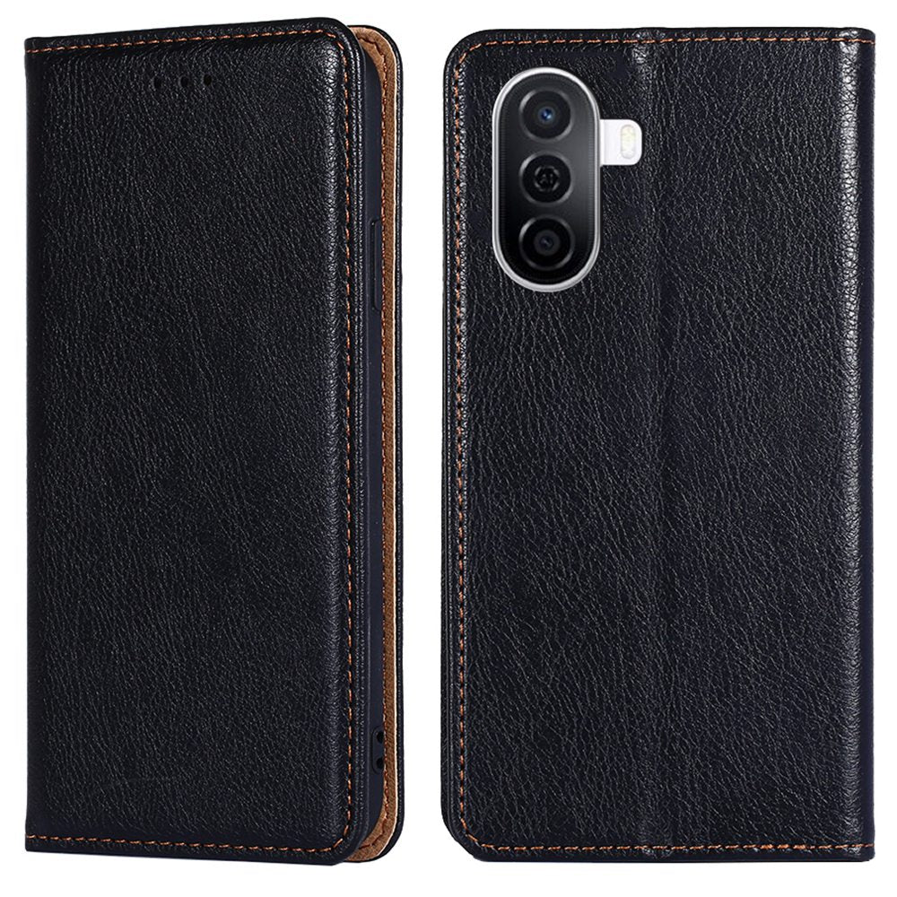 For Huawei Enjoy 50 / nova Y70 4G / nova Y70 Plus 4G Magnetic Absorption Phone Case PU Leather Stand Wallet Shell Protector