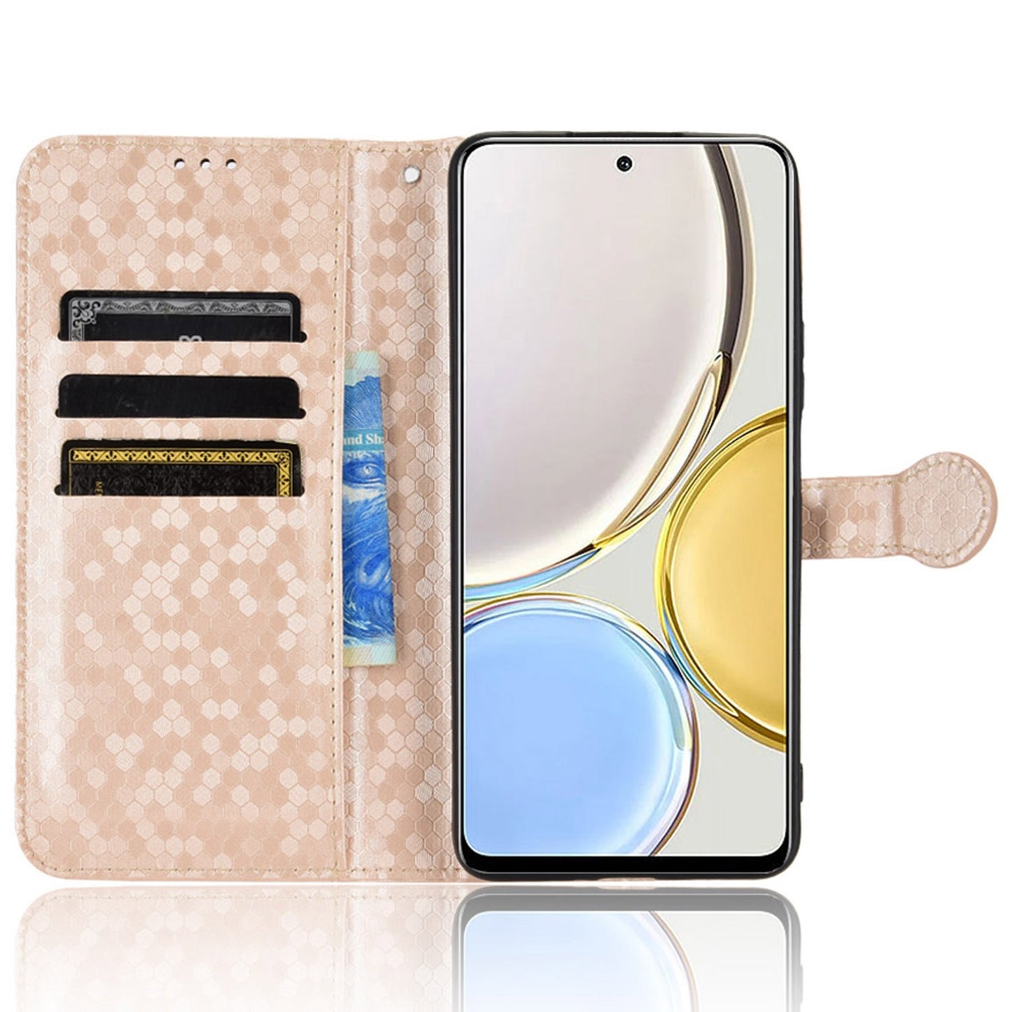 For Honor 9X / X30 5G / Magic4 Lite 5G Imprinted Dot Pattern PU Leather Phone Case Wallet Stand Flip Phone Cover