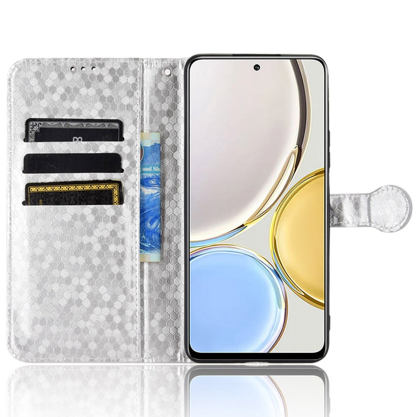 For Honor 9X / X30 5G / Magic4 Lite 5G Imprinted Dot Pattern PU Leather Phone Case Wallet Stand Flip Phone Cover