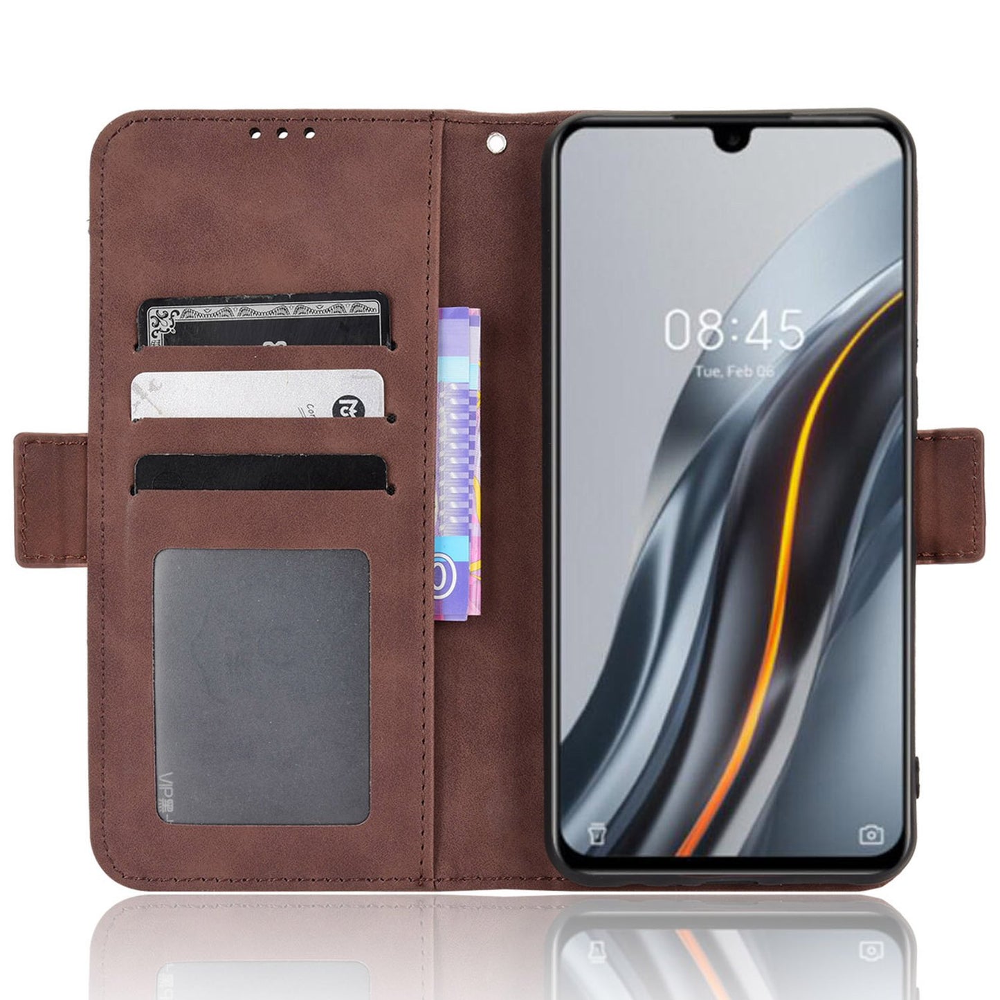 For Infinix Note 12 G96 4G / Note 12 Turbo Anti-scratch PU Leather Flip Wallet Case Multiple Card Slots Stand Magnetic Shockproof Mobile Phone Cover