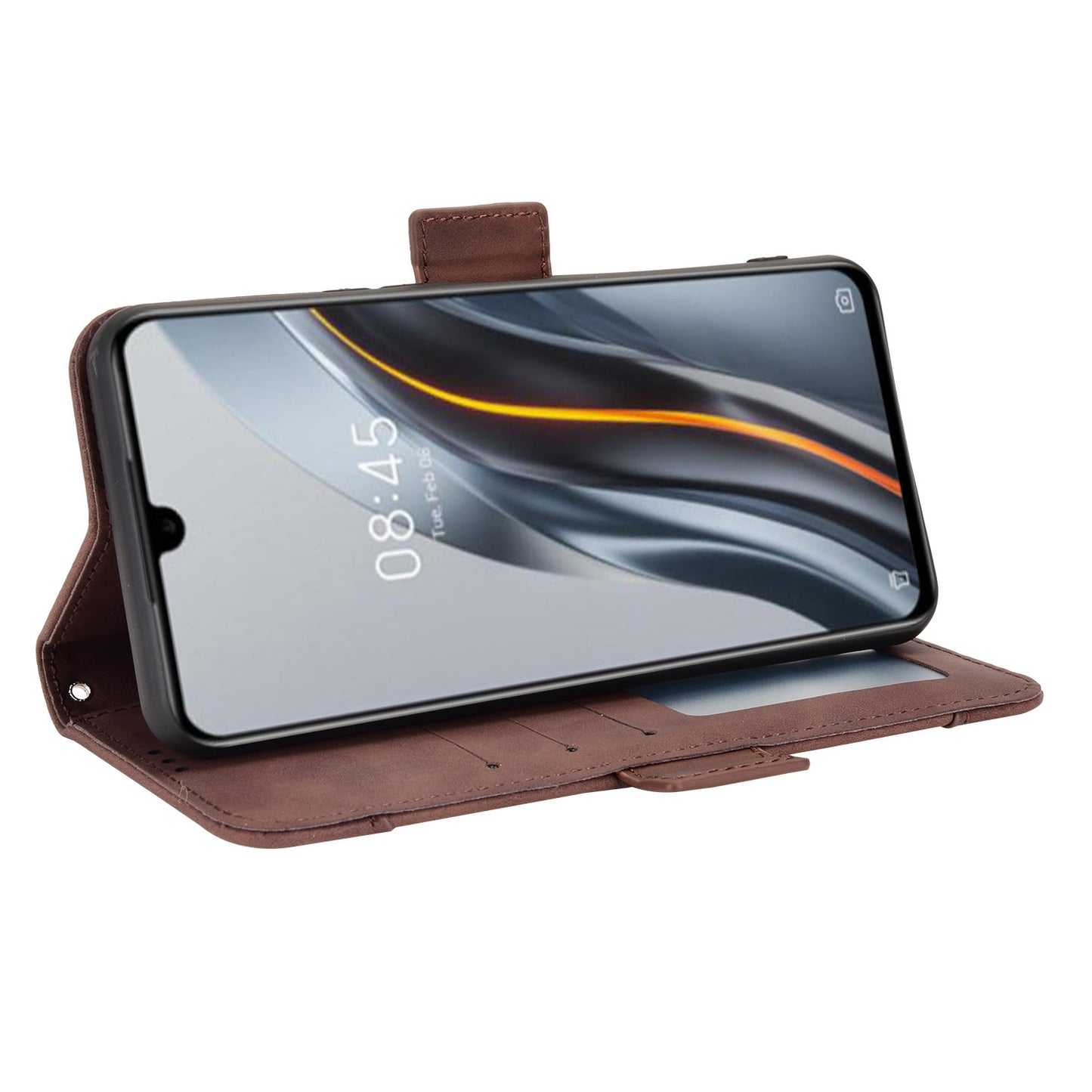 For Infinix Note 12 G96 4G / Note 12 Turbo Anti-scratch PU Leather Flip Wallet Case Multiple Card Slots Stand Magnetic Shockproof Mobile Phone Cover
