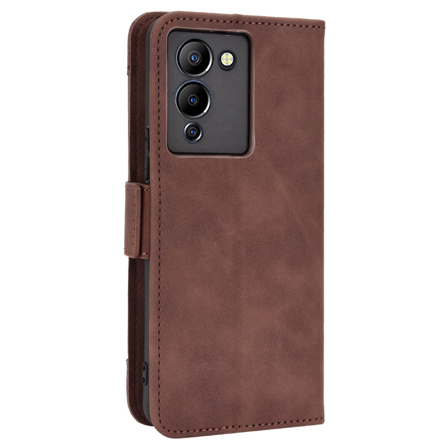 For Infinix Note 12 G96 4G / Note 12 Turbo Anti-scratch PU Leather Flip Wallet Case Multiple Card Slots Stand Magnetic Shockproof Mobile Phone Cover