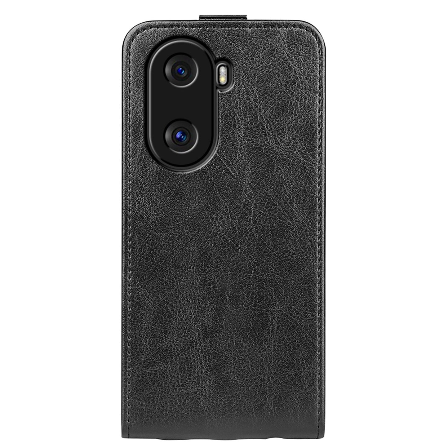 For Honor X40i 5G Full Protection Vertical Flip Crazy Horse Texture PU Leather Cover Card Holder Anti-scratch Phone Case