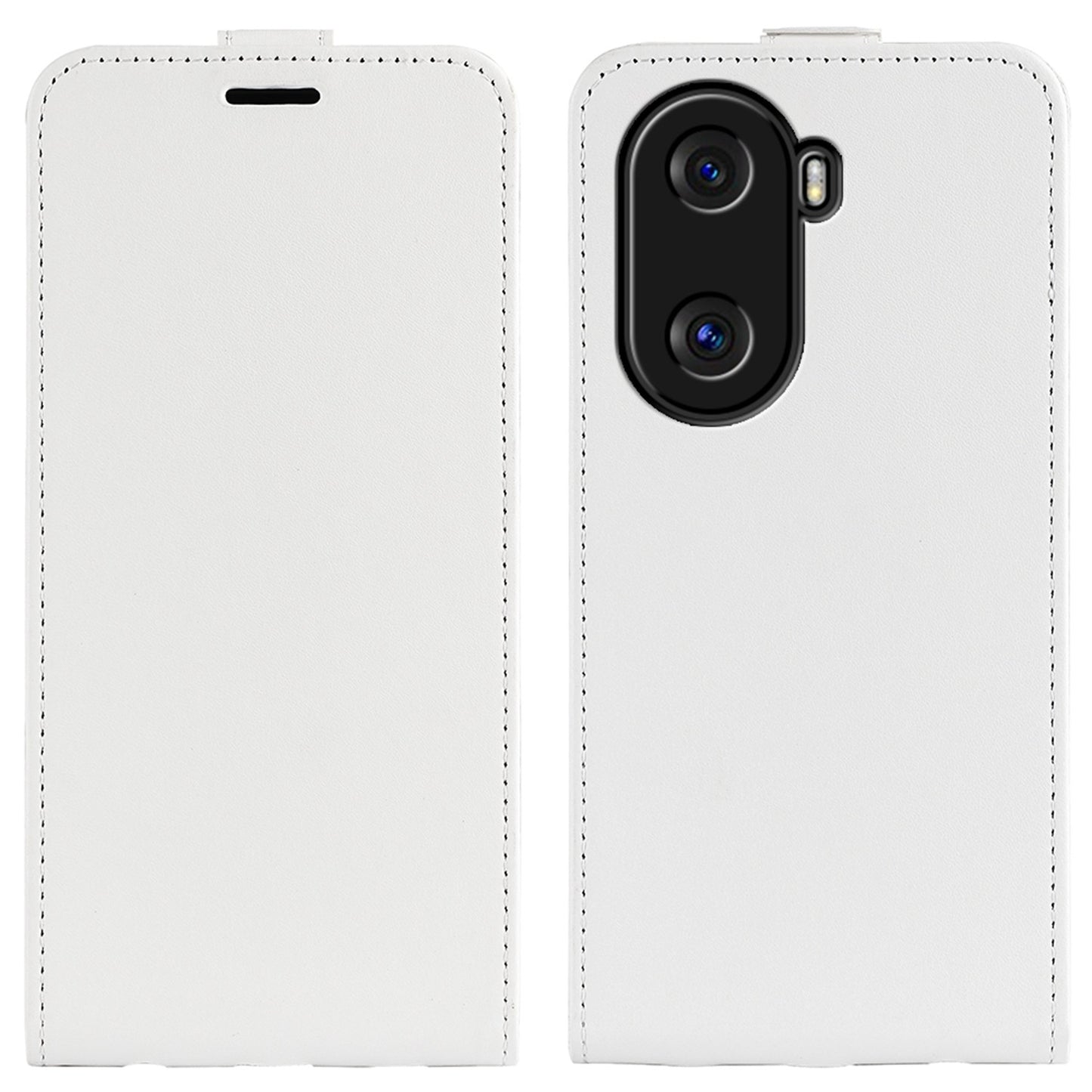 For Honor X40i 5G Full Protection Vertical Flip Crazy Horse Texture PU Leather Cover Card Holder Anti-scratch Phone Case