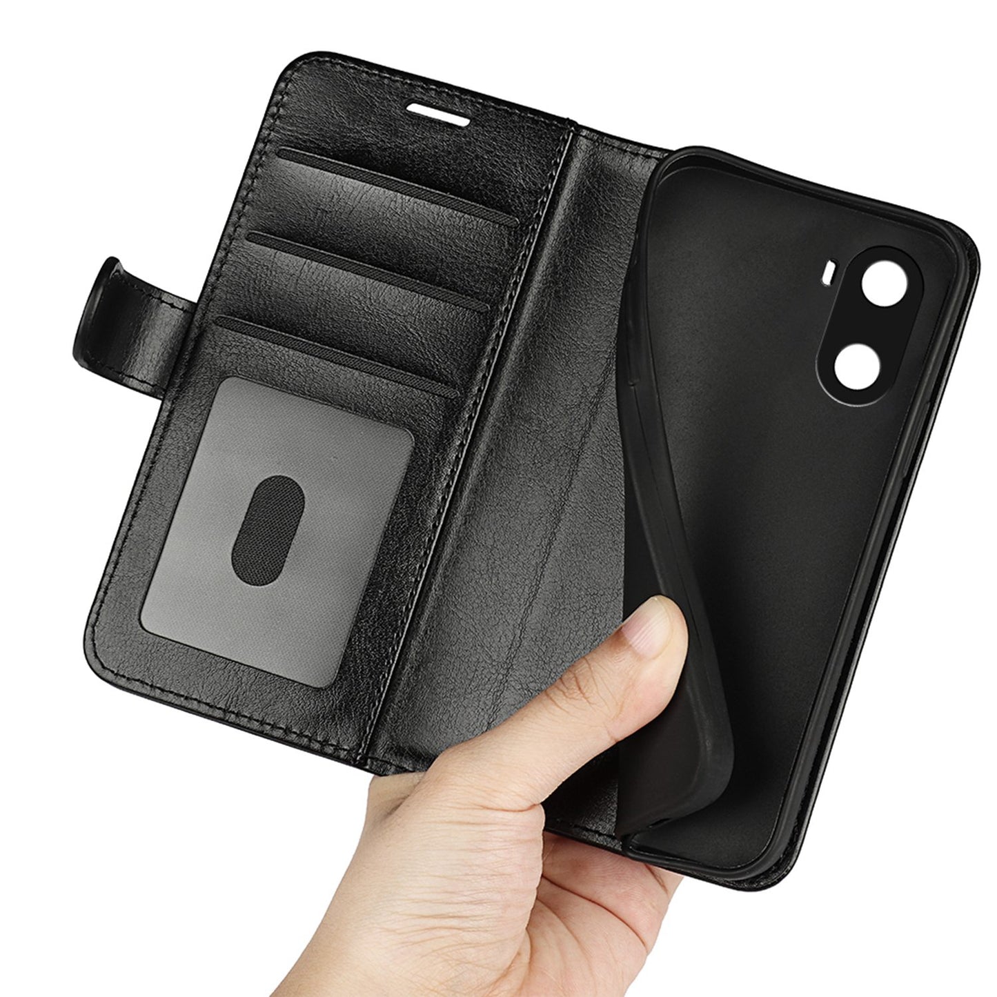 For Honor X40i 5G Shockproof Crazy Horse Texture Folio Flip Phone Case PU Leather Wallet Stand Protective Cover