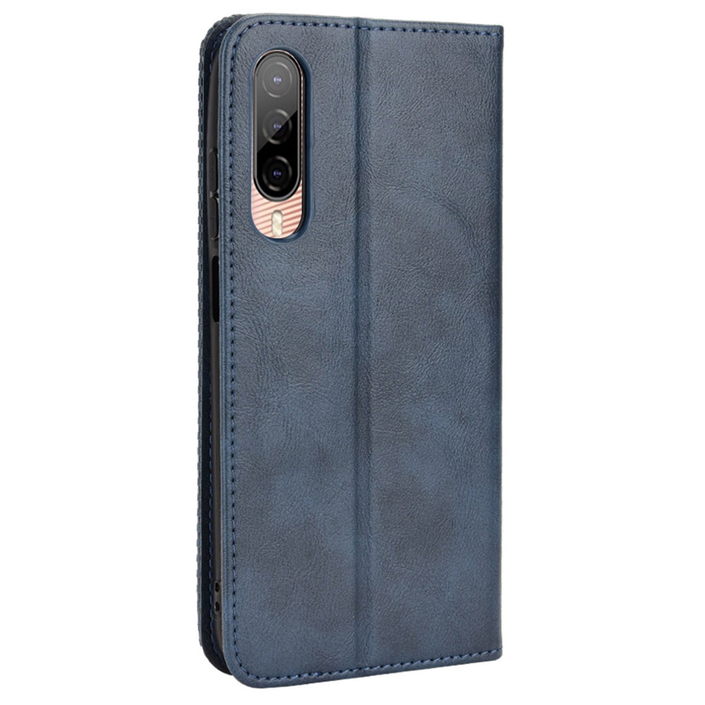 For HTC Desire 22 Pro 5G Auto Closing Magnetic Retro PU Leather Wallet Design Case Stand Function Phone Shell Cover