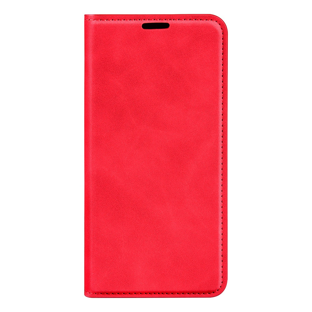 For Honor Magic4 Pro 5G Skin-touch Feeling PU Leather Magnetic Auto-absorbed Phone Case Cover with Stand Wallet