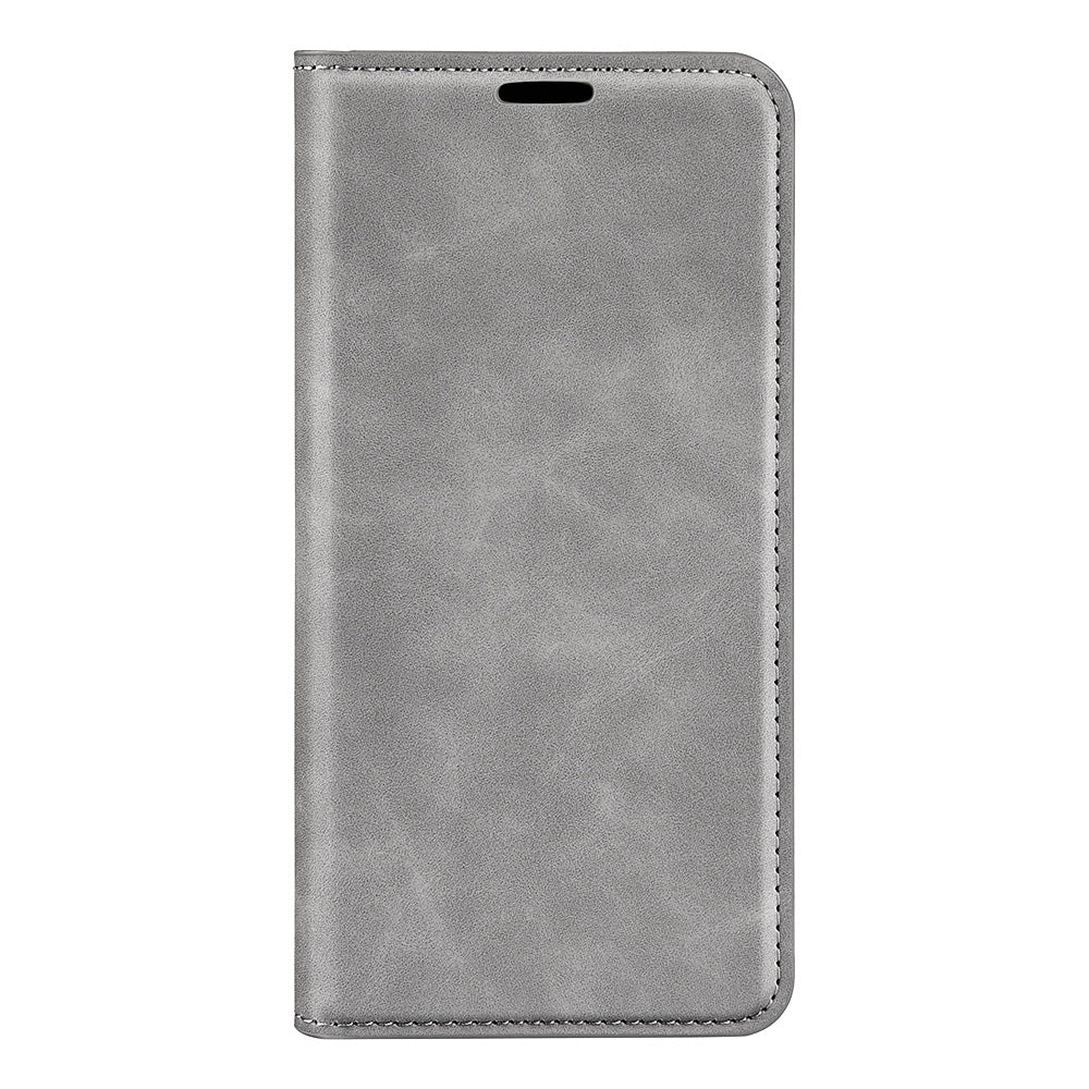 For Honor Magic4 Pro 5G Skin-touch Feeling PU Leather Magnetic Auto-absorbed Phone Case Cover with Stand Wallet