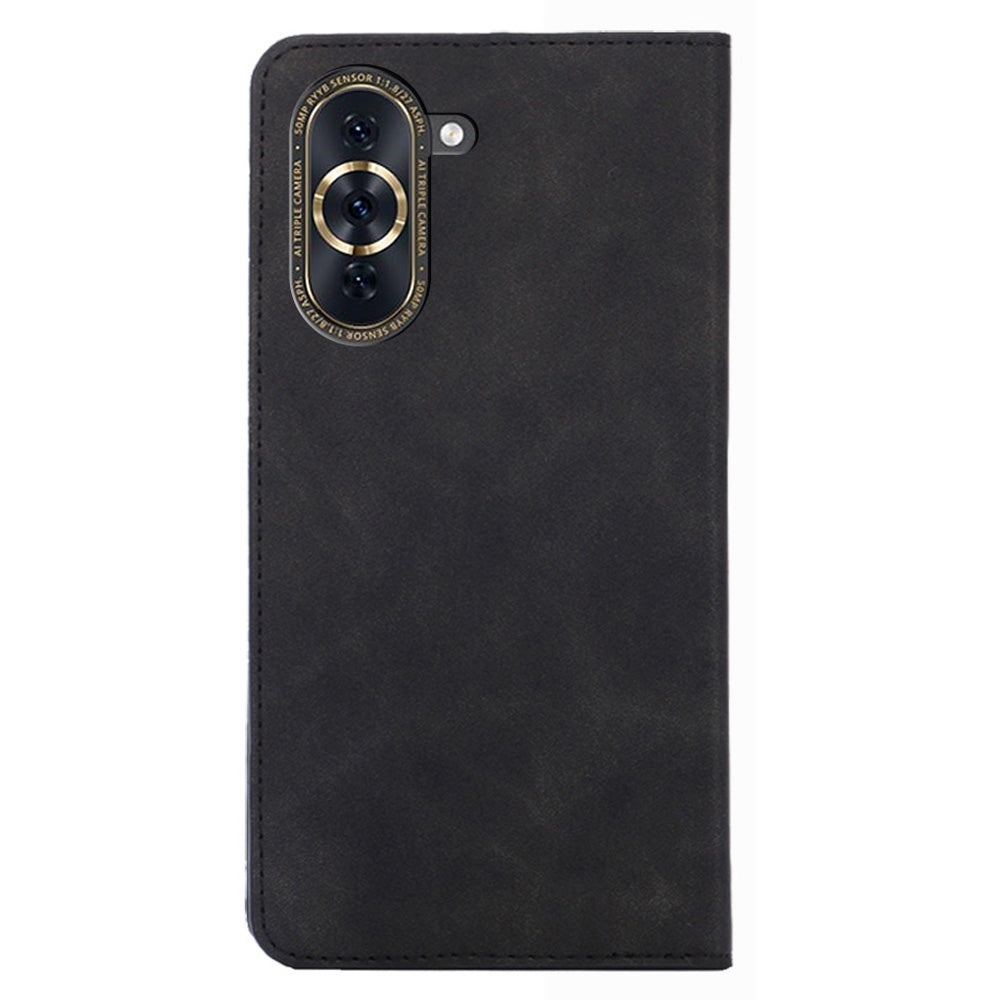 For Huawei nova 10 Pro 4G Skin-touch Feeling Flip Leather Case Stand Full Protection Magnetic Mobile Phone Cover
