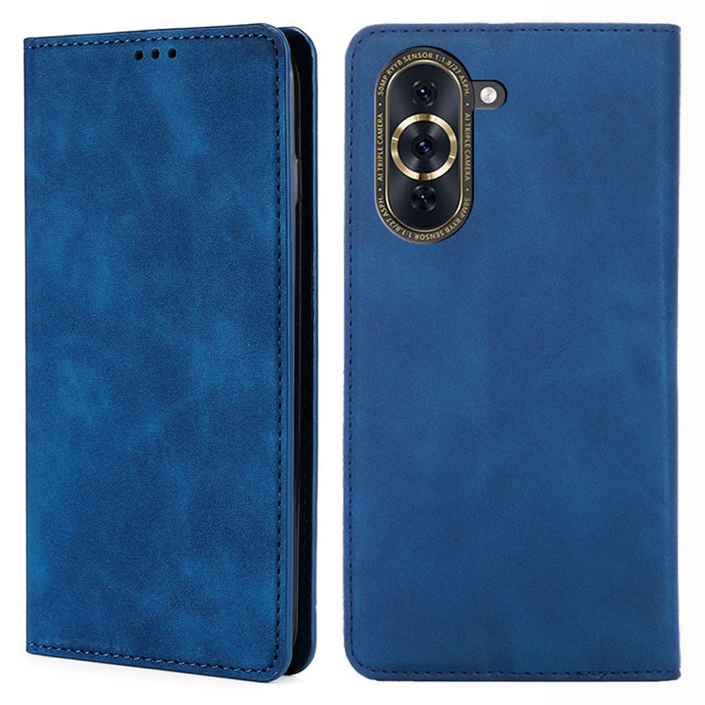 For Huawei nova 10 Pro 4G Skin-touch Feeling Flip Leather Case Stand Full Protection Magnetic Mobile Phone Cover