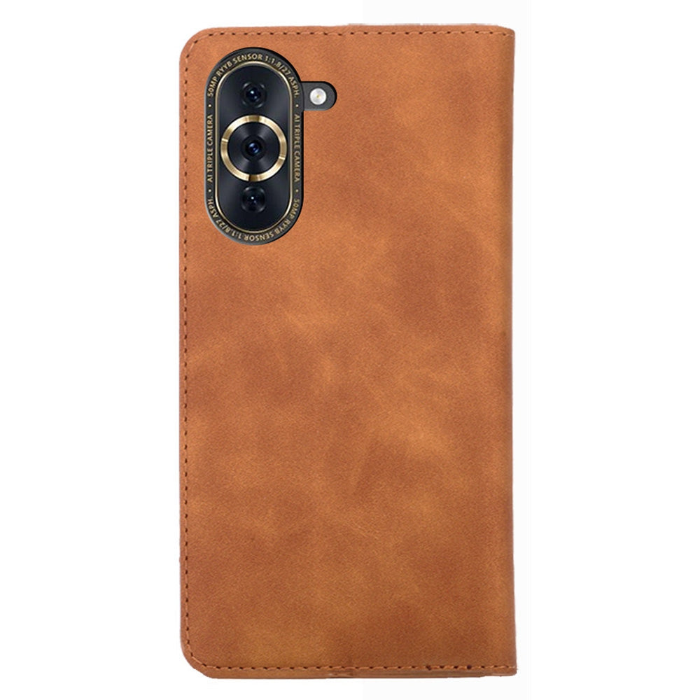 For Huawei nova 10 Pro 4G Skin-touch Feeling Flip Leather Case Stand Full Protection Magnetic Mobile Phone Cover