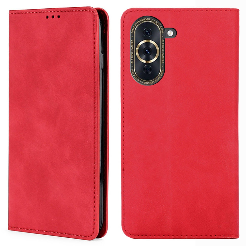For Huawei nova 10 Pro 4G Skin-touch Feeling Flip Leather Case Stand Full Protection Magnetic Mobile Phone Cover