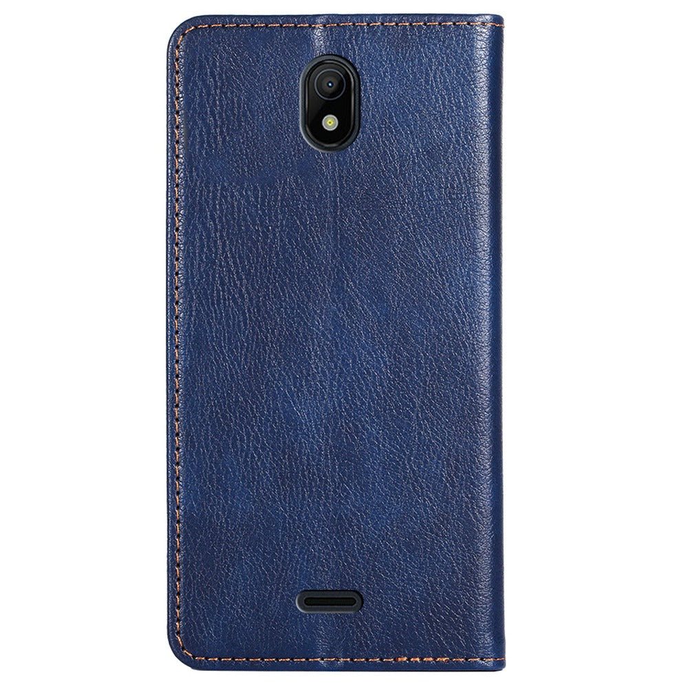 Stand Wallet Full Protection Phone Case for Nokia C100 4G, Magnetic Auto-absorbed PU Leather Protective Cover