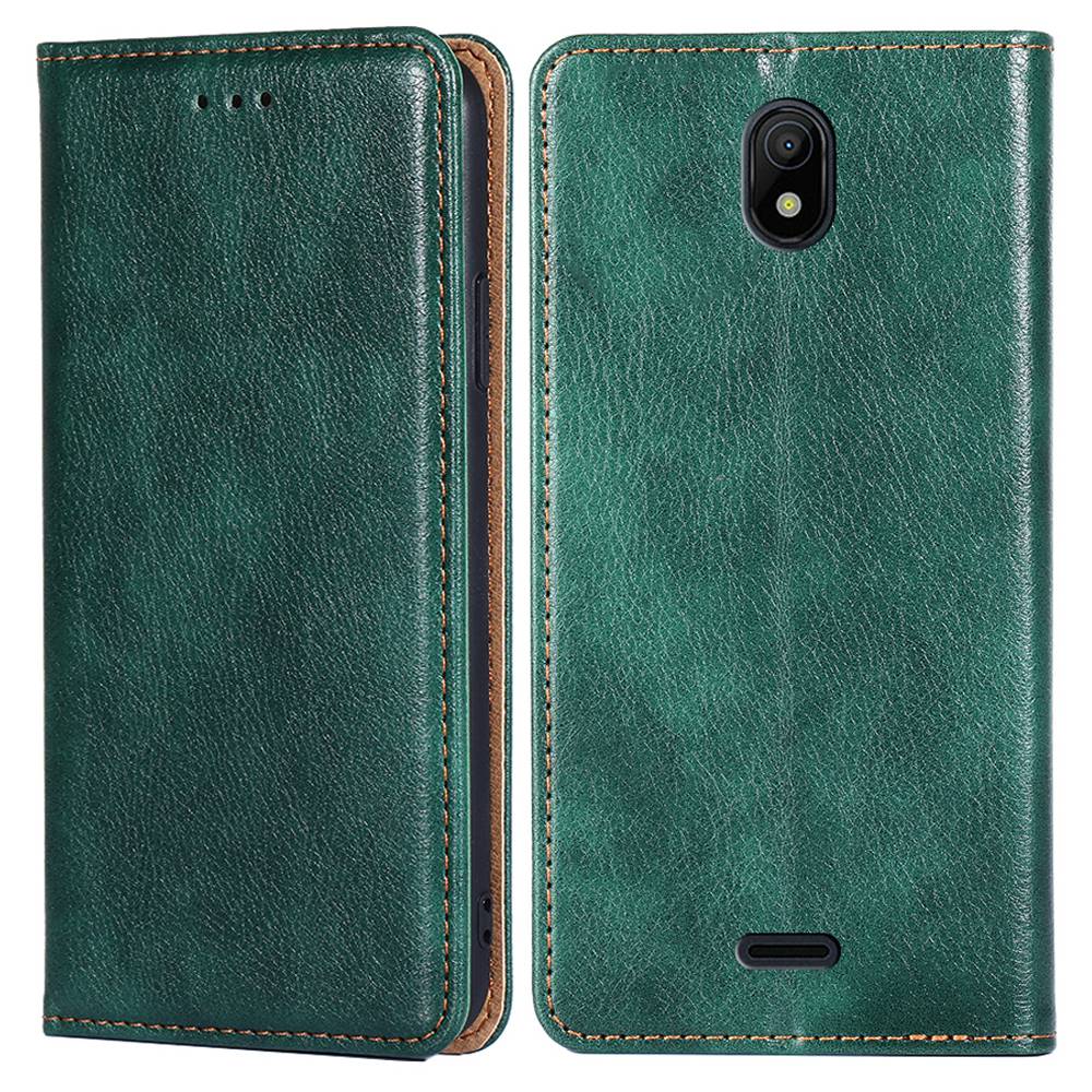 Stand Wallet Full Protection Phone Case for Nokia C100 4G, Magnetic Auto-absorbed PU Leather Protective Cover