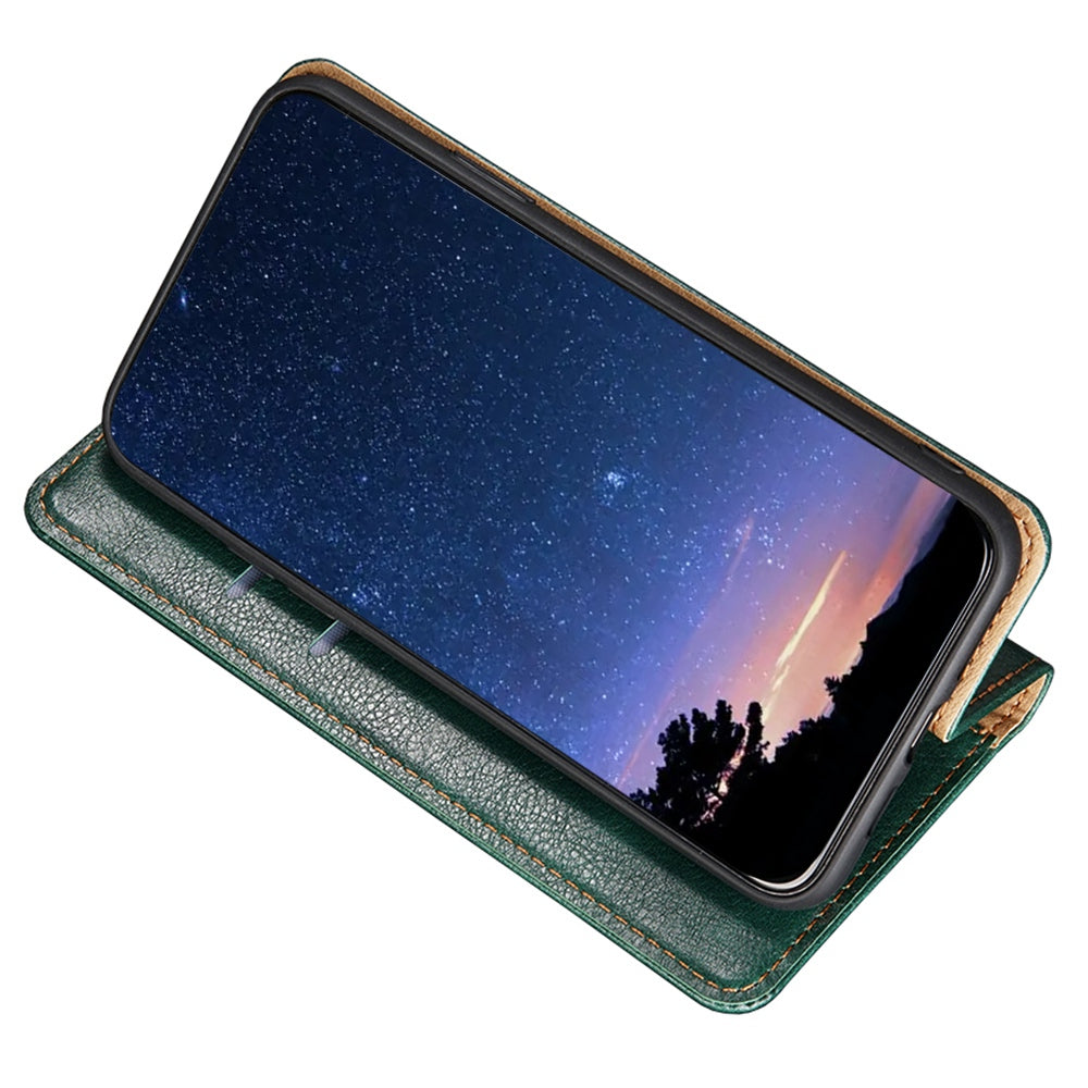 Stand Wallet Full Protection Phone Case for Nokia C100 4G, Magnetic Auto-absorbed PU Leather Protective Cover