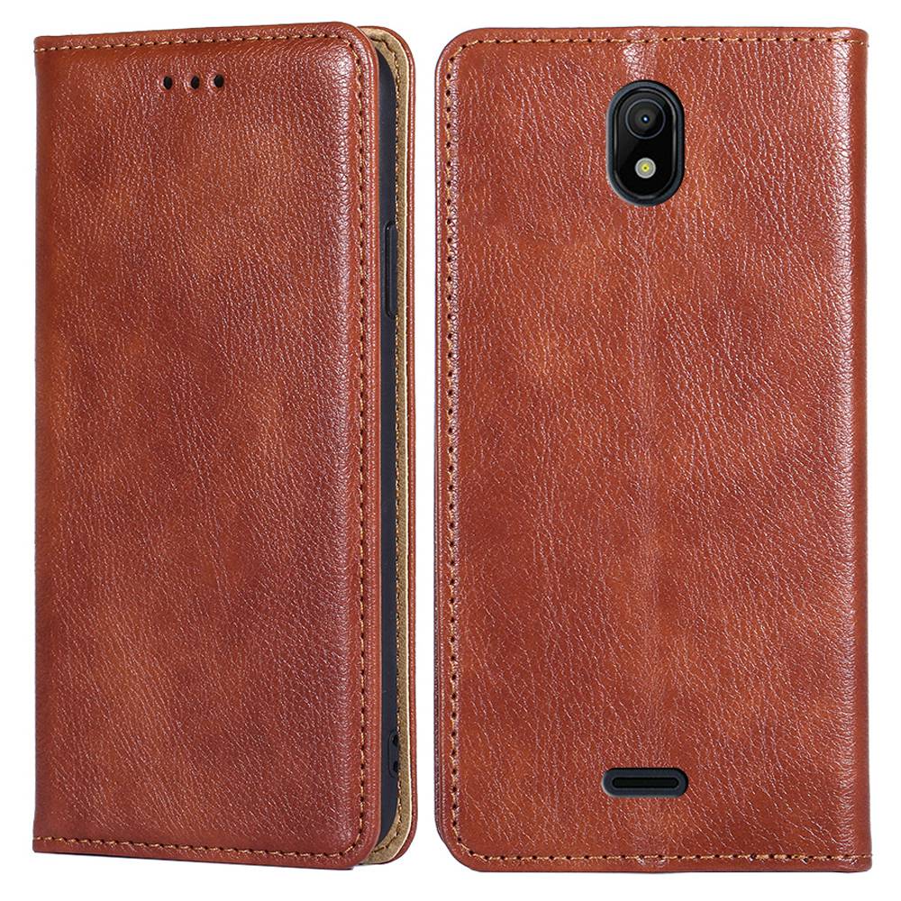 Stand Wallet Full Protection Phone Case for Nokia C100 4G, Magnetic Auto-absorbed PU Leather Protective Cover
