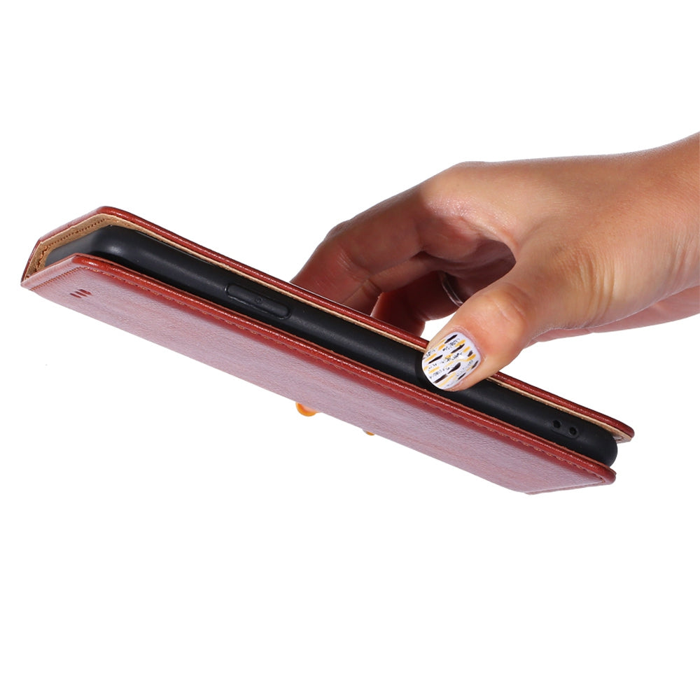 Stand Wallet Full Protection Phone Case for Nokia C100 4G, Magnetic Auto-absorbed PU Leather Protective Cover