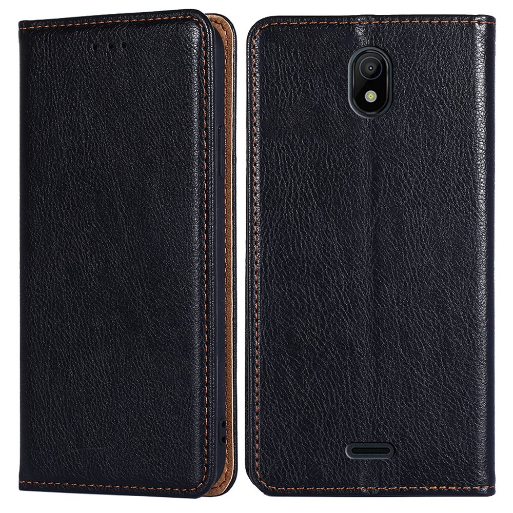 Stand Wallet Full Protection Phone Case for Nokia C100 4G, Magnetic Auto-absorbed PU Leather Protective Cover