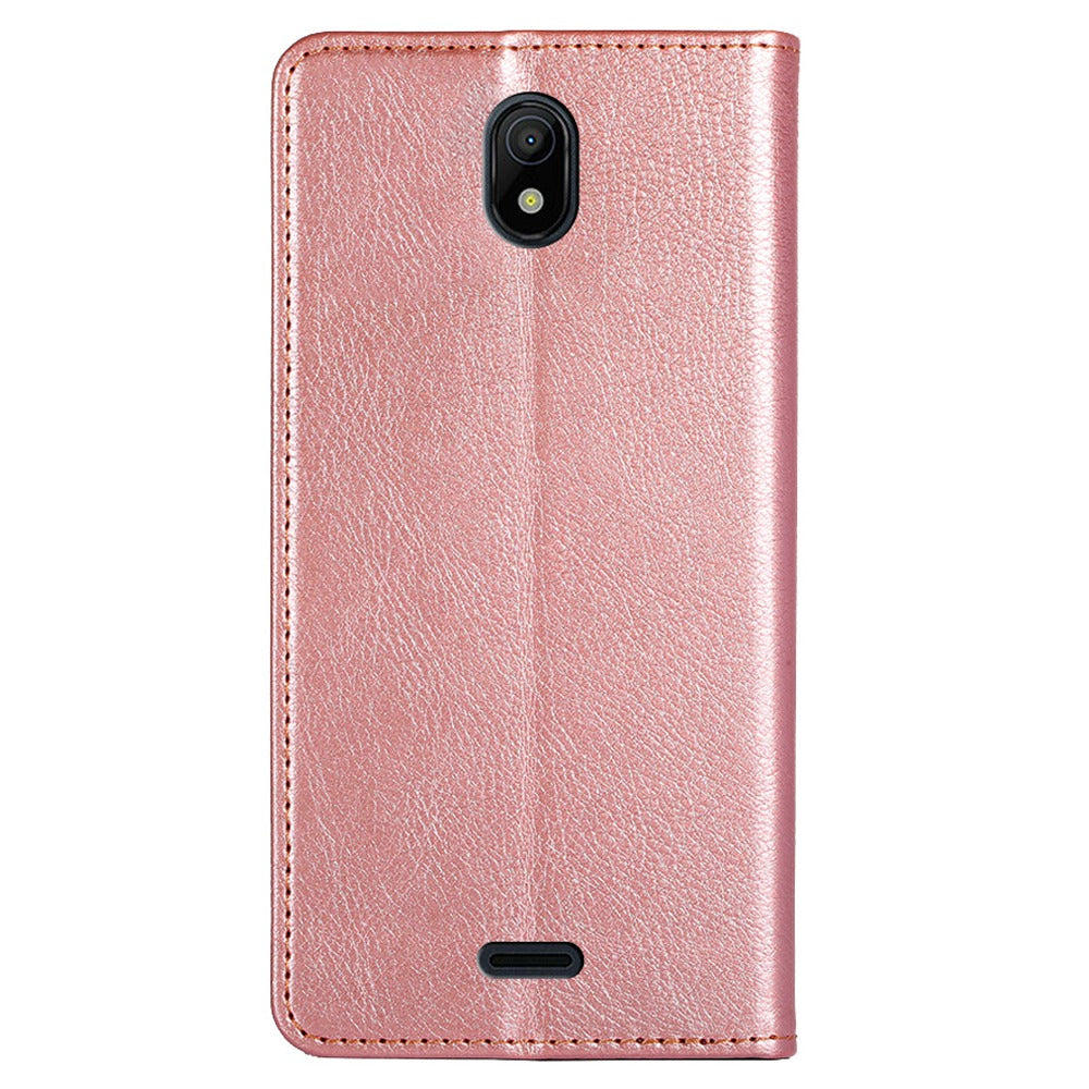 Stand Wallet Full Protection Phone Case for Nokia C100 4G, Magnetic Auto-absorbed PU Leather Protective Cover