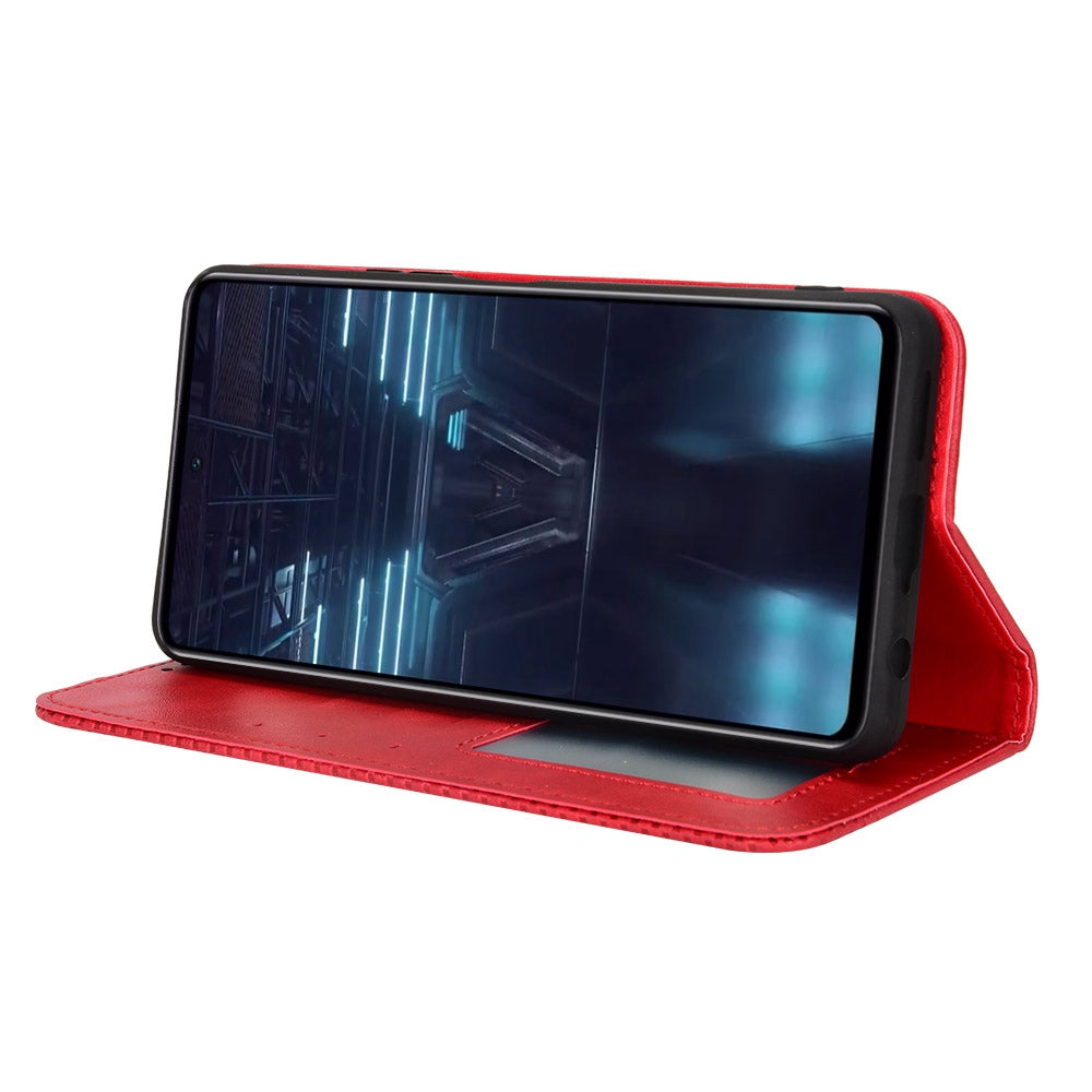 For Infinix Note 12 VIP X672 4G Vintage PU Leather Scratch-resistant Phone Case Stand Drop-proof Shell with Wallet