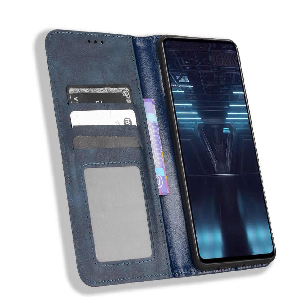For Infinix Note 12 VIP X672 4G Vintage PU Leather Scratch-resistant Phone Case Stand Drop-proof Shell with Wallet