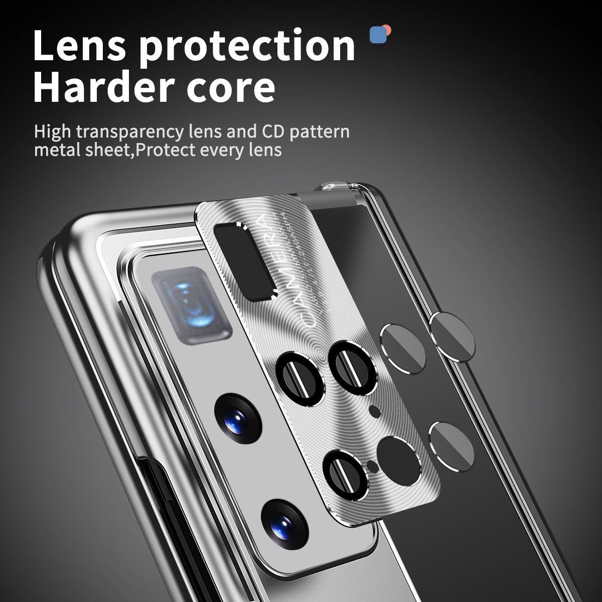 For Huawei Mate X2 Lens Protection Hinge + Stylus Pen Design PC+Aluminum Alloy Anti-fall Kickstand Phone Case with Tempered Glass Screen Film
