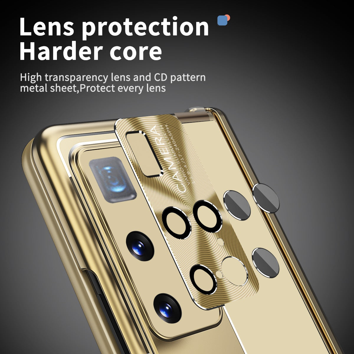 For Huawei Mate X2 Lens Protection Hinge + Stylus Pen Design PC+Aluminum Alloy Anti-fall Kickstand Phone Case with Tempered Glass Screen Film
