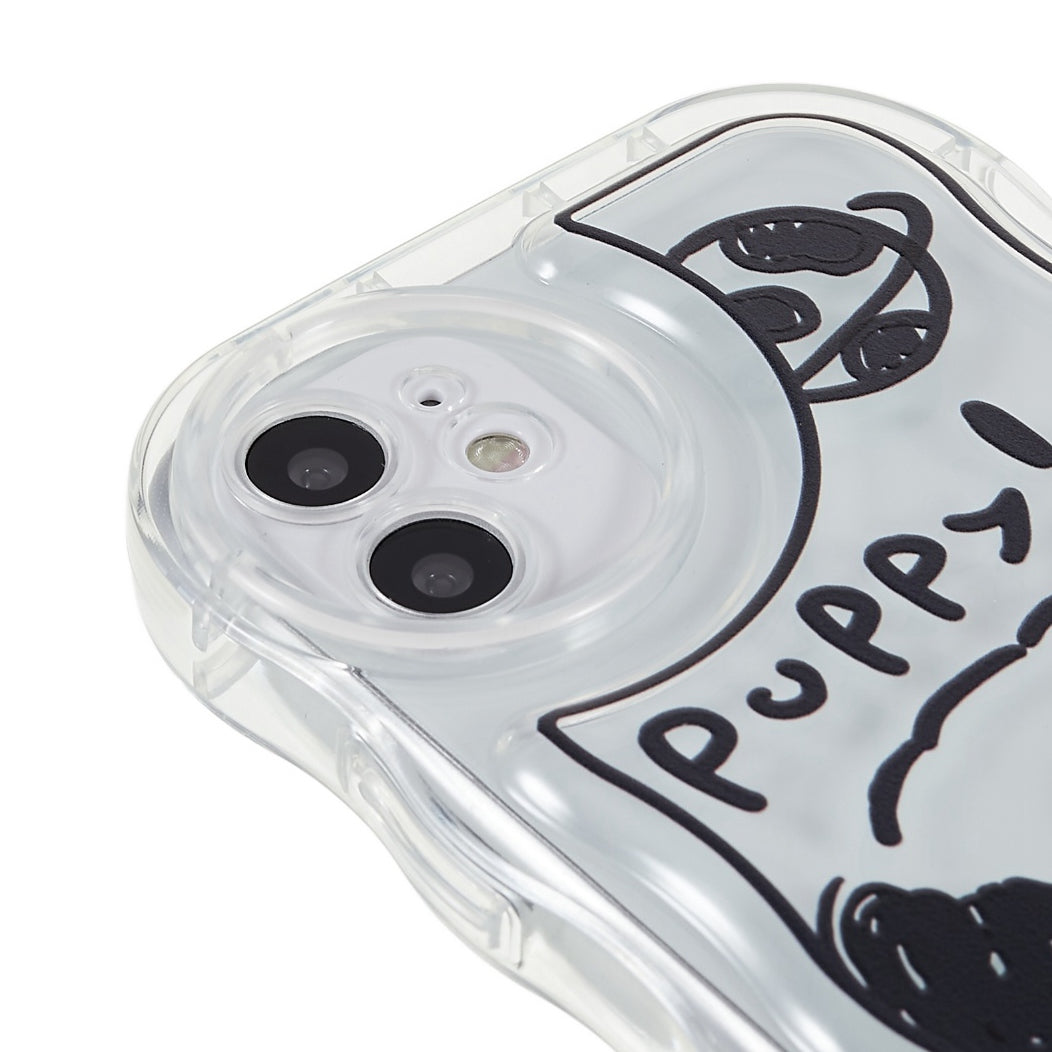 Back Cover for iPhone 11 6.1 inch, Pattern Printed Precise Cutout Soft TPU Wave-shaped Edge Anti-fall Case
