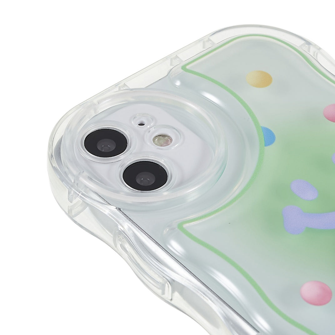 Back Cover for iPhone 11 6.1 inch, Pattern Printed Precise Cutout Soft TPU Wave-shaped Edge Anti-fall Case